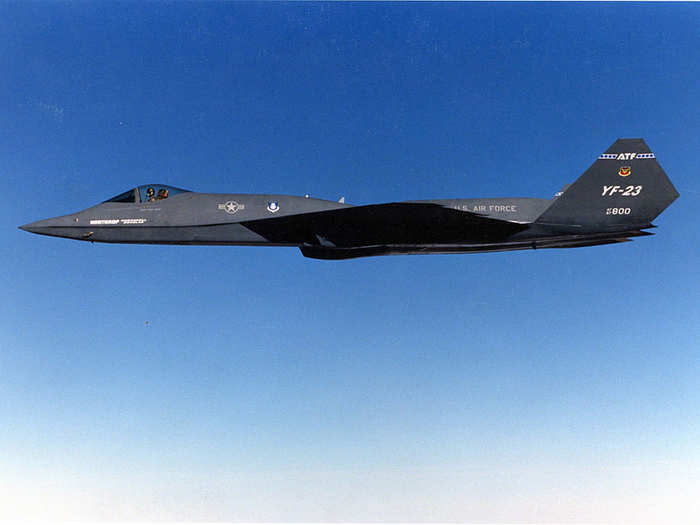 Despite strengths of the YF-23, the The Air Force ultimately went with the ill-fated F-22 because of its high marks in 