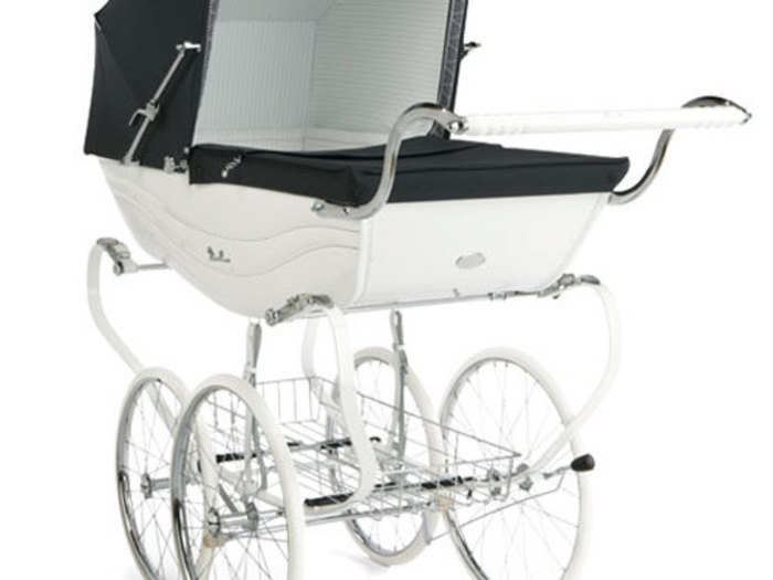 An old-fashioned pram is classic, stylish, and functional.