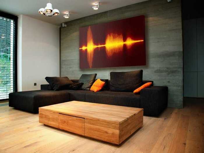 Upgrade your space with some original art to impress guests. We recommend these Resonant Decor paintings that are created by taking the waveform of your favorite sound (song, movie line, etc.) and printing the final image on high-quality canvas.