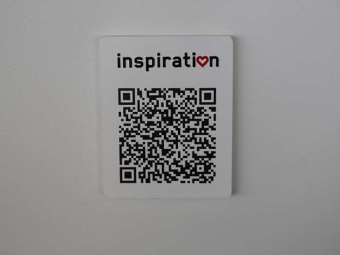 If you need more inspiration, just scan it with your smartphone.