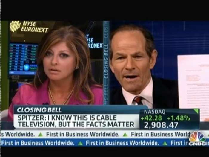 Maria Bartiromo vs. Eliot Spitzer