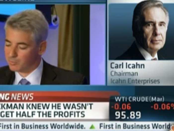 They did a deal in 2003 that ended in Ackman suing Icahn by 2004 and winning in 2011.