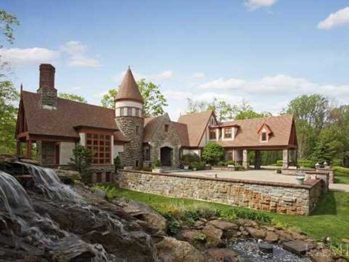 The roofs and floors of this home were imported from France.