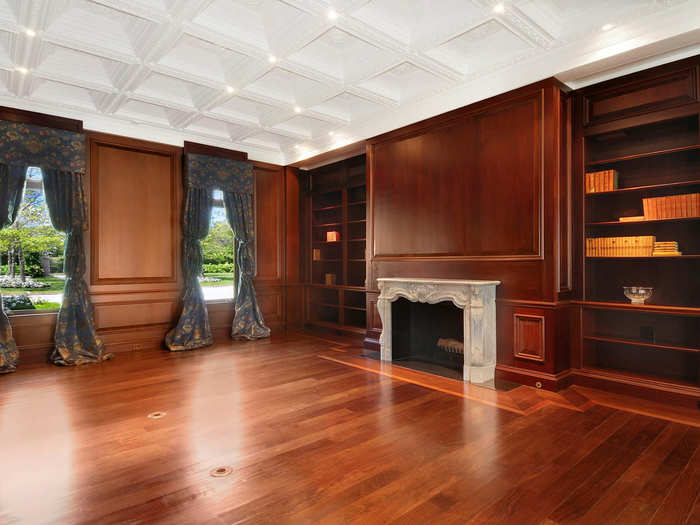 It has early 19th-century mantles and coffered ceilings.