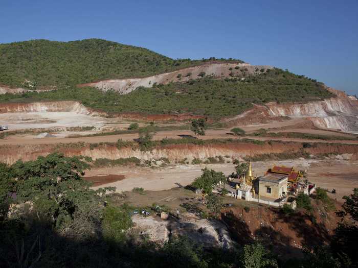 Copper is another major Burmese resource. Seen here is the Letpadaung mine, Monywa town, northwestern Myanmar.