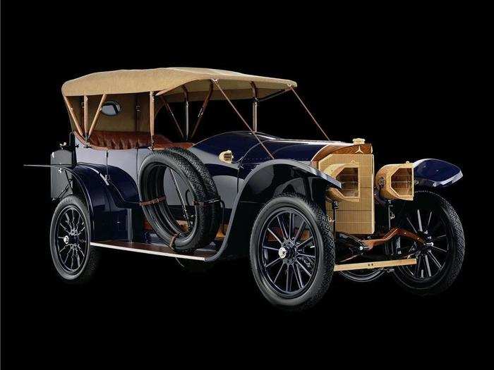 This 1914 Mercedes Open Front Town Car was built in Germany and sold in California. At Scotsdale, it sold for $962,000.