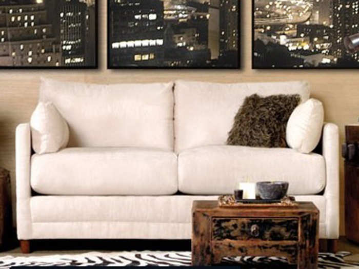 The Softee Beige from Jennifer Convertibles is a sofa-bed that