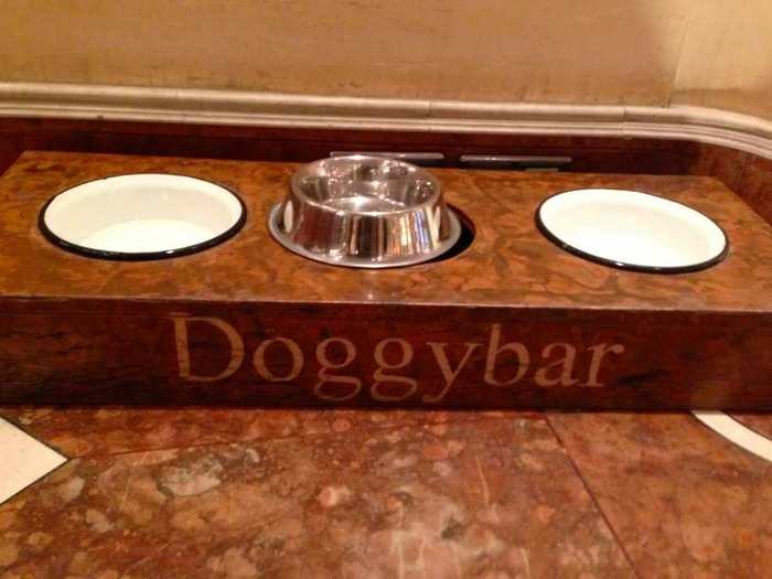 There are complimentary dog bowls in the lobby, by the way, in case you brought your pooch.