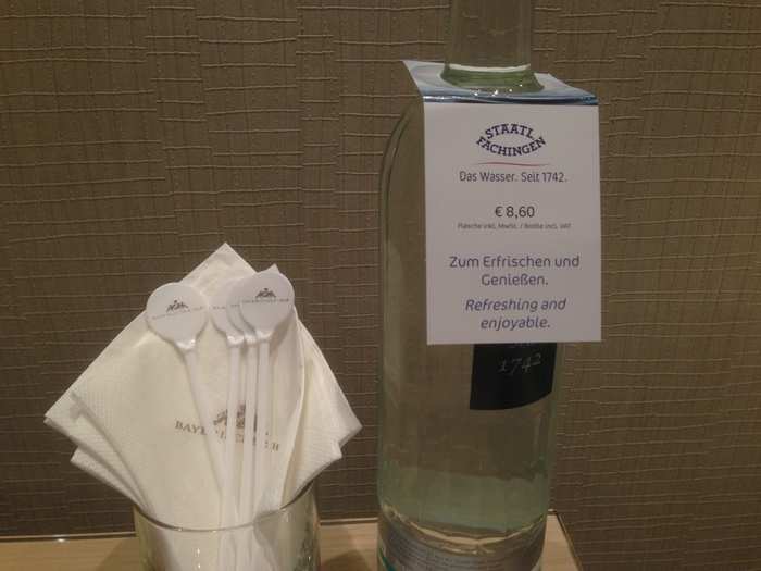 And here is something I would have found really irritating (if I had been paying for the room). The Bayerischer Hof is a 5-sterne hotel. It costs gazillions of dollars a night. So they