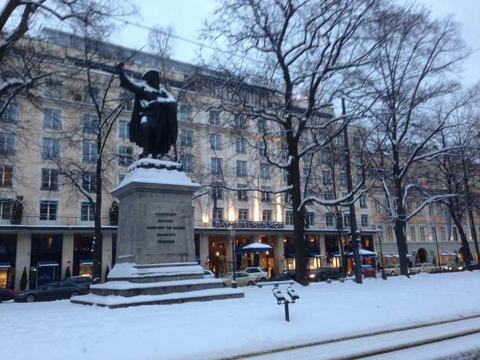 All in, though, I loved my stay in the Bayerischer Hof (especially because it was complimentary). And I was a lot more forgiving of the worn floorboards, nickel-and-diming, and strange aroma when I checked on TripAdvisor and found that the BH is "only" $400 a night.