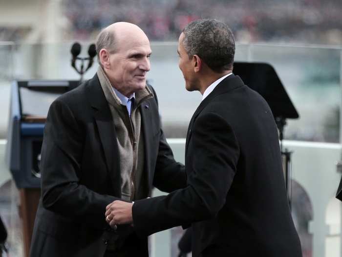 So was James Taylor — he performed "America, The Beautiful" during the ceremony.