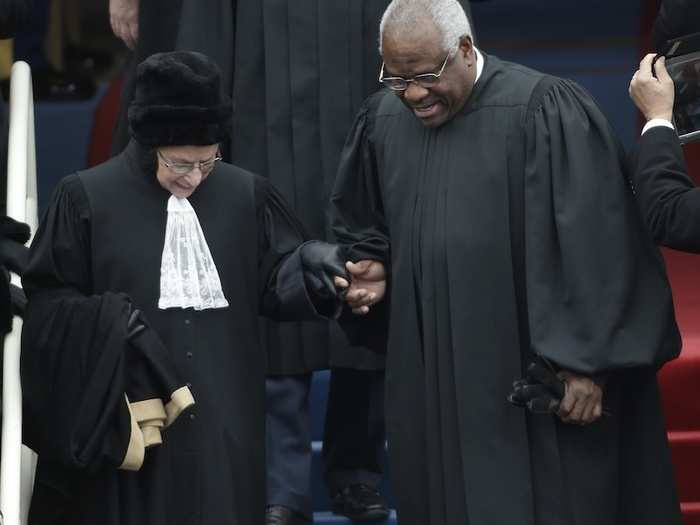 So does Supreme Court Justice Ruth Bader Ginsberg. Here she is with fellow Justice Clarence Thomas.