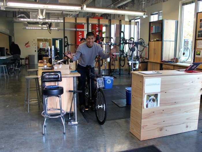 And if your bike breaks, you can get it tuned up at The Hub.
