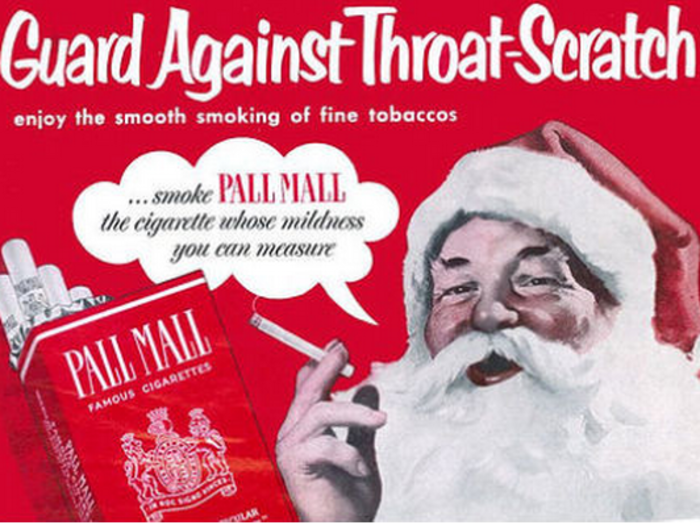 1950: Cigarettes that soothe your throat.