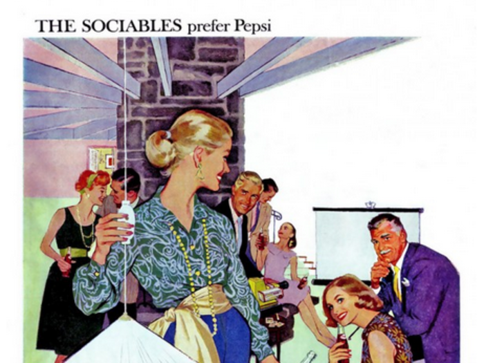 1950s: Pepsi used to be for the elite, now it