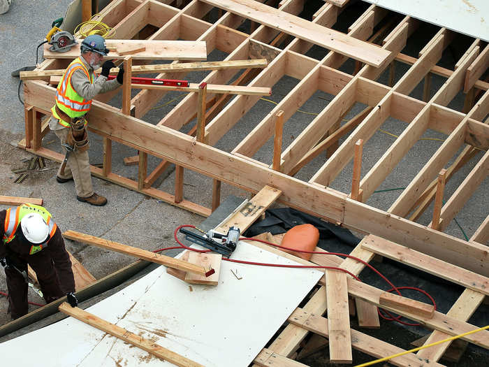 Construction on the inaugural platform began back in September.