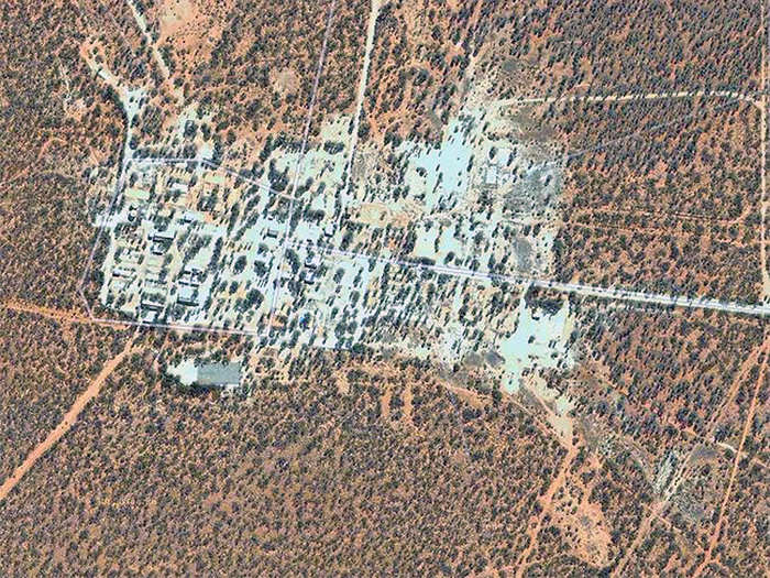 This site in Maralinga, Southern Australia, hosted seven secret British nuclear tests — four fission bomb tests followed by three tests of triggering mechanisms — in the 1950s.