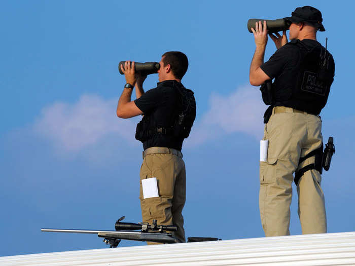 Agents from the Secret Service Counter-Sniper Support Unit will be stationed along the parade route looking out for any long range threats.