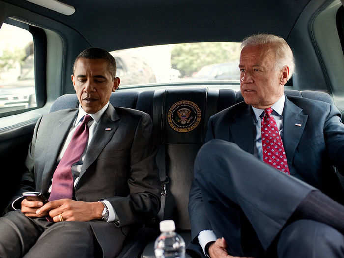 The President will be riding safely in style. While inside the limo, he