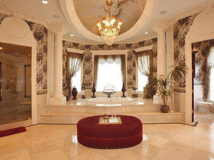 This master bathroom is insane.