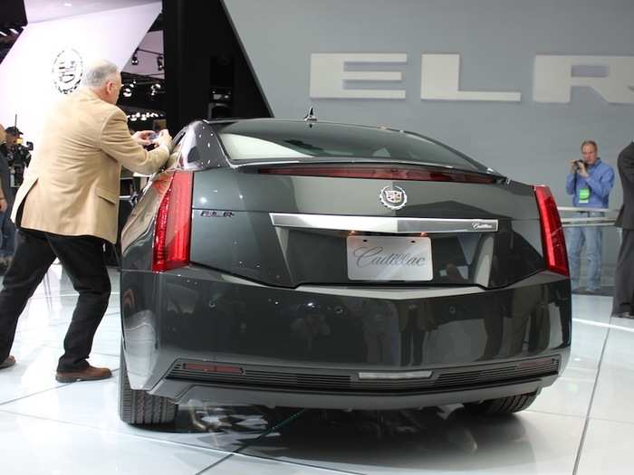 The rear of the car resembles that of other Cadillac sedans, like the CTS, ATS, and XTS.