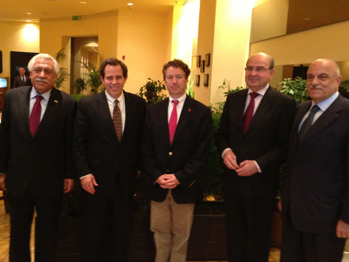 Paul meets with the U.S. Ambassador to Jordan and members of the Jordanian Senate.