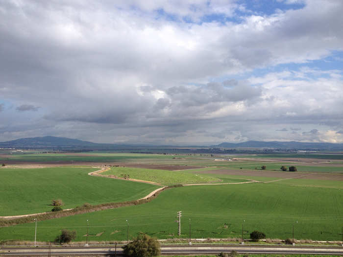 The view of the Valley of Armageddon. According to the Book of Revelation, the valley will be the site of a bloody battle during end times.