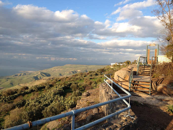 The view into Syria from the Golan Heights.