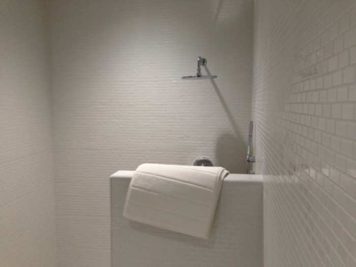 For bike commuters and employees who work out during the day, a nice perk: private showers.