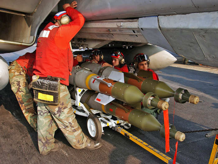 The Tomcat could carry nearly 15,000 lbs of ordnance, ranging from air-to-air to cruise missile intercept warheads.