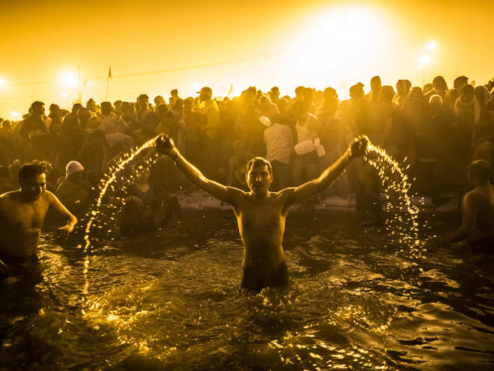 Hindus believe when Gods and demons fought over a pitcher of nectar a few drops fell in four cities, including Allahabad where this Kumbh Mela is taking place.