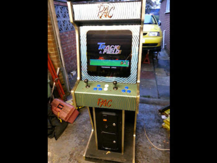 Old-fashioned coin-operated arcade game