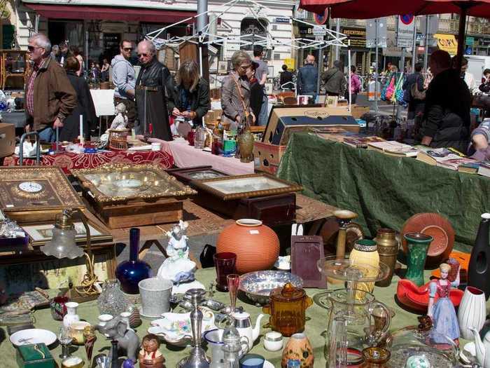 Its residents have access to a ton of shopping options, including one of the best flea markets in Europe — the Flohmarkt — with plenty of gems hidden among the piles of goods.