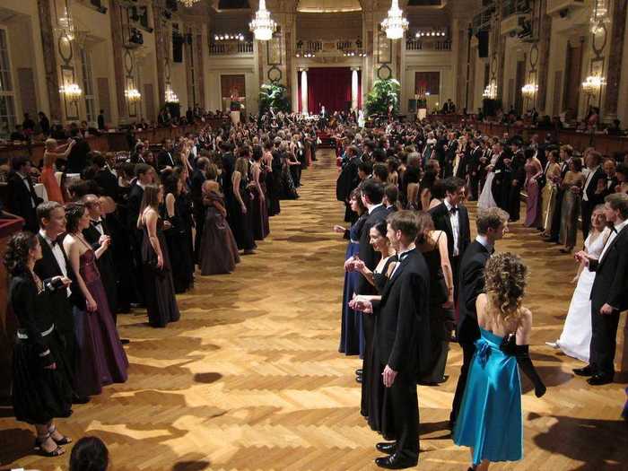 Vienna is one of the last European cities to hold carnival balls, and hosts over 450 per year in its palaces that the Viennese people may attend.