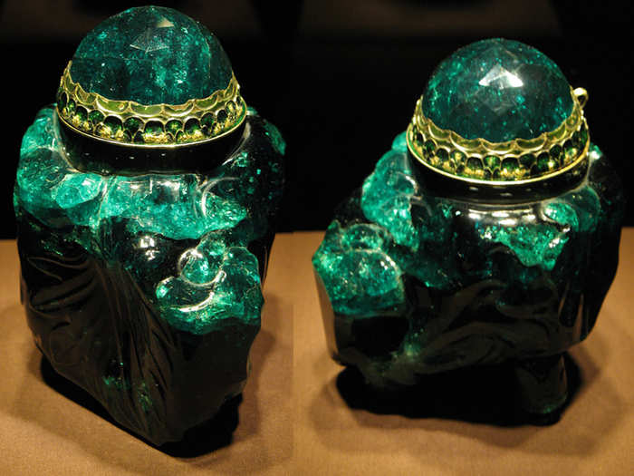 The Viennese can view the Emerald Unguentarium, the largest emerald in the world at 2,860 carets, in Vienna