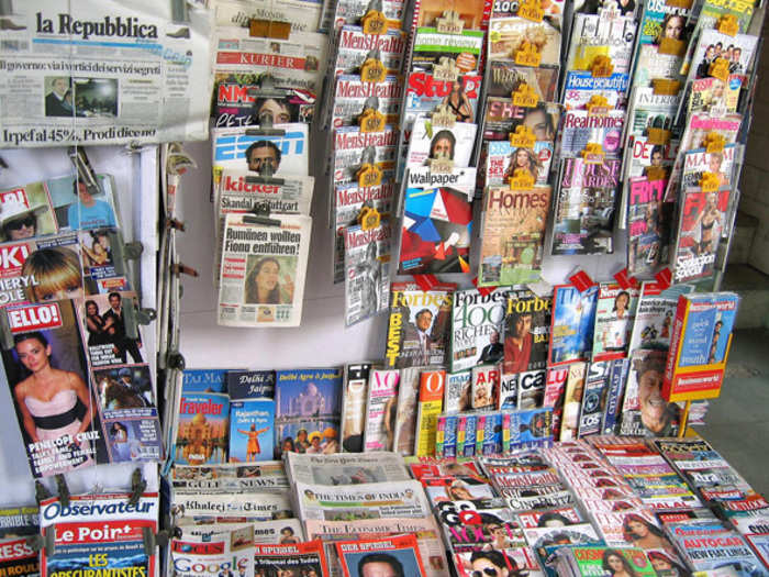 Wegmans grocery store has up to 664 kinds of magazines and leaves customers boggled to choose one.