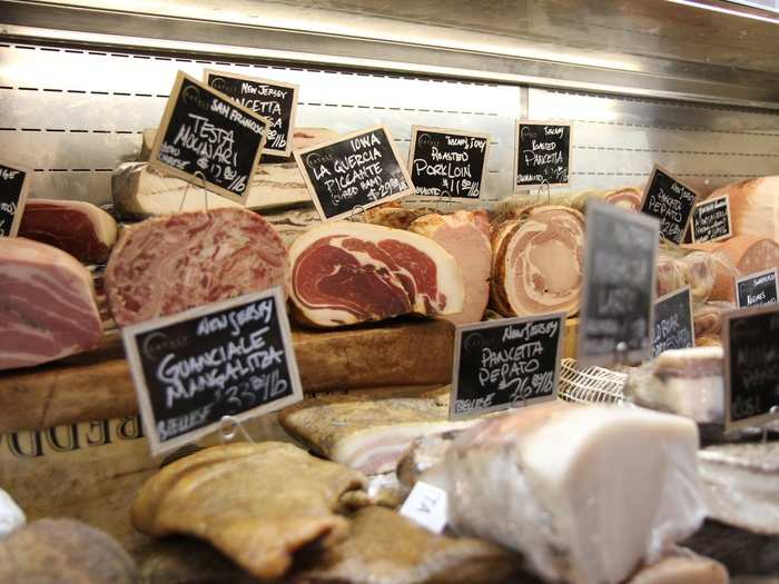 Meats range from American-made versions of prosciutto, like the cured ham from La Quercia...