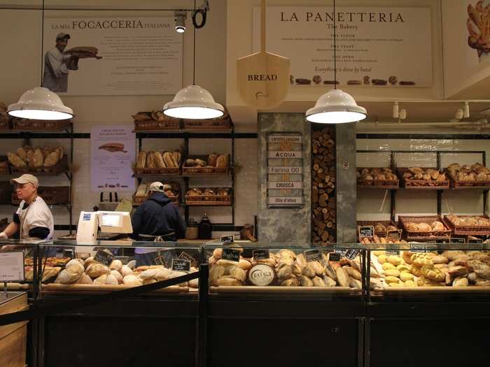 But perhaps the most impressive part of Eataly is the bakery.