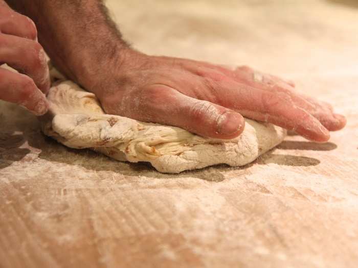 This is their rustic bread, which is made in different variations.