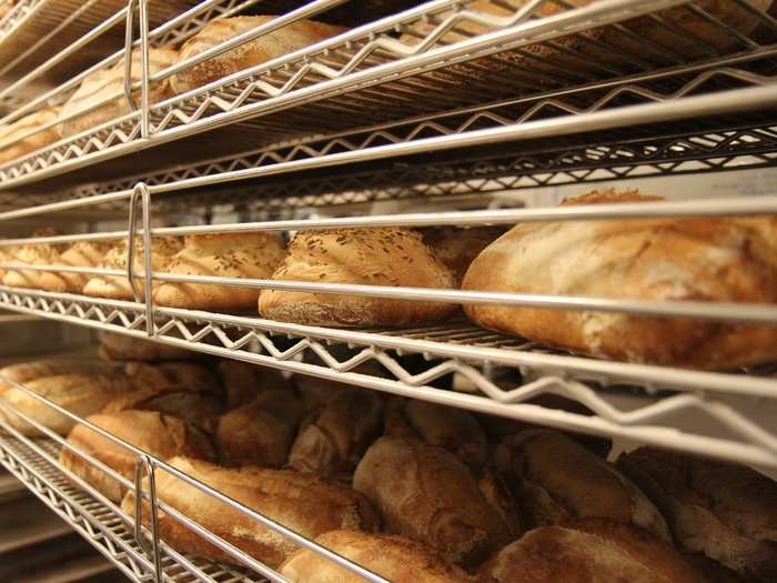 The holidays are the busiest time of year. During that time the bakery produces between 5,000 - 5,500 loaves per day.