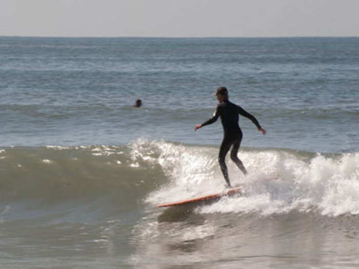 Growing up near the beach, Loeb always been a life-long surfer.