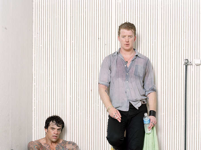 Joey Castillo and Josh Homme of Queens Of The Stone Age