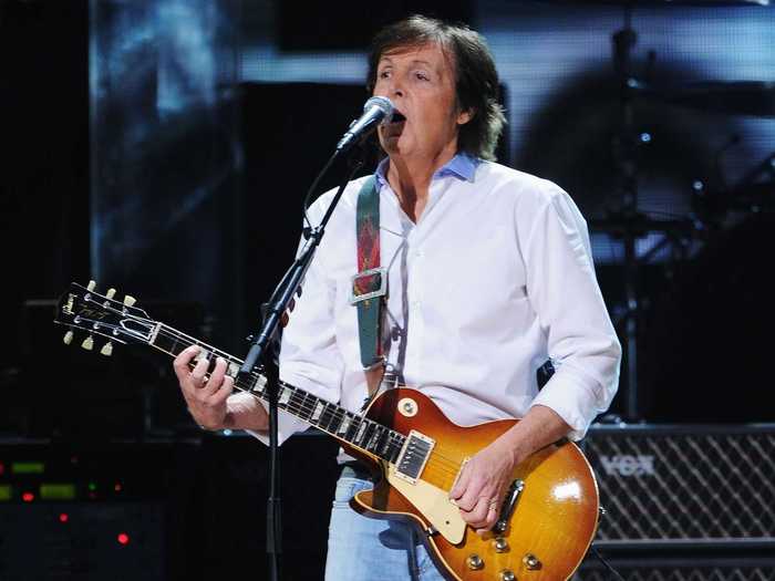 5. A person who paid $90,000 received a Gibson Les Paul guitar signed by performers of the 12-12-12 Concert including Billy Joel, Paul McCartney, Eric Clapton, and Bruce Springsteen.