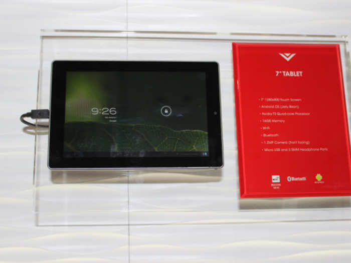 The smaller 7-inch tablet has a quad-core processor, the latest version of Android, and a 1280x800 touch screen.