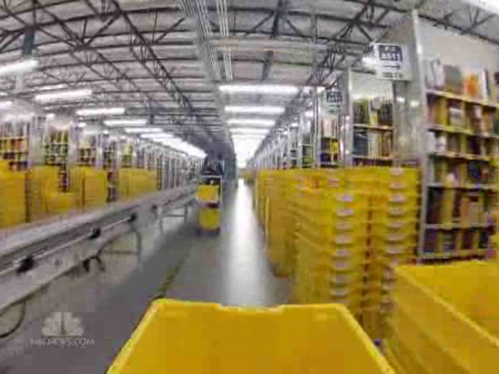 Two items in the 1.2 million square-foot fulfillment center might be miles apart.