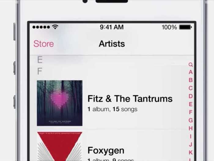 Predictive "Store" button: When playing a song in your iPhone