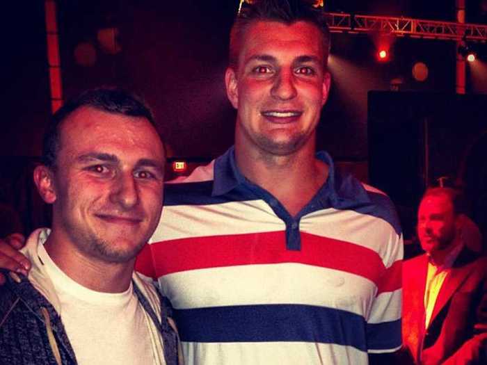 He went to New Orleans for Super Bowl week and hung out with Rob Gronkowski, which is always dangerous