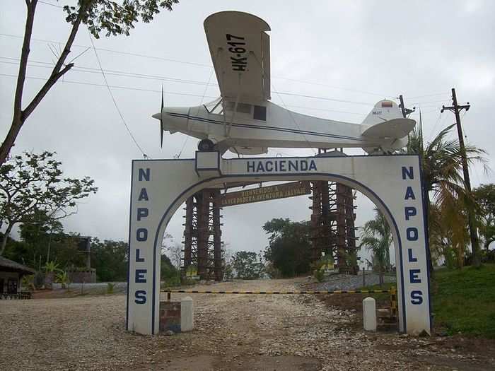 Hacienda Napoles in Puerto Triunfo, Colombia, is the former home of Colombian drug lord Pablo Escobar.