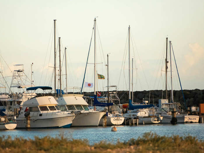 Loke spoke about life on the streets as she led us past the marina ...