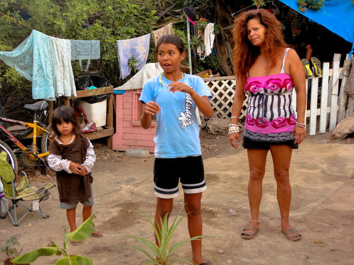 She lives in this camp with her mother and three-year-old brother, Christian ...